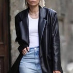 Rebecca Minkoff  Faux Leather Blazer  Photo 0