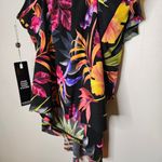 Magicsuit Oasis Rita Tankini Top Tropical Floral Ruffle Swim Size 8 Womens NWT Black Photo 7