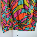 Anthropologie Fish Fry sz L multicolor stained glass cotton mini dress‎ Pink Size L Photo 2