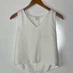Babaton  White Loose Fit V Neck Tank Top Size XXS Photo 1