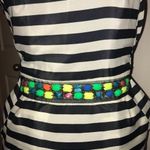 Boohoo NWT  Neon Beaded Striped Mini Dress 8 Photo 4