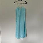 Givenchy Vintage  intimates blue checkered slip Nightgown Dress Photo 2