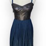 Amanda Uprichard  Women's Fit and Flare Dress Blue/Black Size S Party Cocktail Photo 0