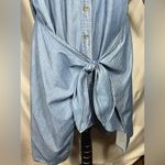 Michael Kors  Women's Chambray Wrap Around Denim Button Front Shirt Dress Sz XL Photo 4