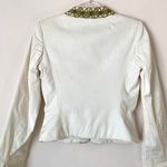 Milly  white embellished blazer jacket size 4 Photo 3