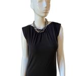 I.N.C. International Concepts top Shoulder zipper black dress size small Photo 6