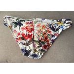 Rachel Roy  women's Bikini Bottom White Floral Strappy Hips Size Small Photo 1