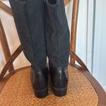 Markon Suela black floral leather boots size 8 Black Photo 4