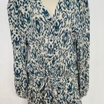 Evereve Roan & Ryan Long Sleeved Belted, Lined Shorts Romper Size L Blue Size L Photo 1