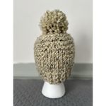 Handmade Love Nana  Chunky Knit Wool Blend Winter Hat w/PomPom Oatmeal Beige OS Photo 7