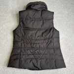 Eddie Bauer Women's Medium Premium 700 Fill Goose Down Brown Vest Fur Neck Photo 4