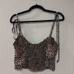 Blue Life Cheetah Print Cropped Tank Top Photo 1