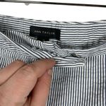 Ann Taylor  Devin City Shorts in Blue/White Pinstripe Seersucker Size 6 Photo 9