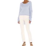 Free People  Snowy Bohemian Thermal Oversized Shirt Baby Blue Rain medium Photo 7