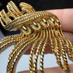 Vintage Lisner Textured Gold Tone Brooch Pin Signed Photo 4