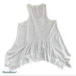 Eyeshadow ribbed assymetrical tank top whi… Photo 4