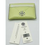 Tory Burch New Kira Card Case Holder Mini Wallet Quilted Leather Color Pear Photo 5