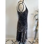Rebecca Taylor ‎ Floral Velvet Slip Dress 100% Exclusive Black Small RV$450 Photo 2