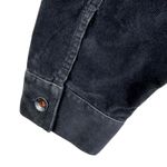 EXPRESS NWT Dark Gray Cotton Corduroy Cropped Collared Long Sleeve Jacket Size M Photo 3