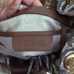 Michael Kors Tiger Print Marina Canvas Tote Bag with Rope Handles Brown Photo 6