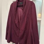 Torrid Studio Luxe Ponte Peplum Blazer Deep Purple Plum Career Chic Plus Size 5X Photo 3