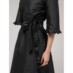 Beau & Ro Fete Collection Waverly Wrap Ruffle Skirt Black Taffeta Size Small Photo 2