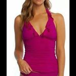 Ralph Lauren Lauren plunge neck tankini top. New Photo 3