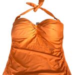 Tommy Bahama 2PC Tankini Set M Creamsicle Swim Halter Style Full Cover Bottom Photo 4