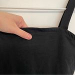 Ann Taylor NEW NWT VINTAGE VTG Solid Black Square Neck Cotton Crop Top Tank Top Photo 6