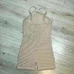 ZARA  Striped High Neck Romper Size M Photo 5