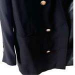 ZARA Runaway Shoulder Padded Double Breasted Accent Gold Black Blazet Sz S Photo 4