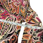 Rafaella ‎ WOMEN'S 3/4 SLEEVE PAISLEY PRINT TUNIC TOP PINK COTTON SIZE M Photo 3