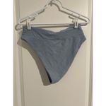 Aerie  blue ribbed swim bottoms bikini size large Photo 4