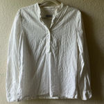 Democracy  eyelet floral button up career Minimalist‎ staple cotton beach boho Photo 2