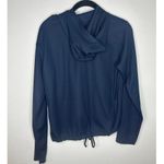 Nike  Hooded Top Women's Size Small Navy Hoodie Drawstring Lightweight Kangaroo Photo 1