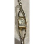 Gloria Vanderbilt Square Face Two Tone Bracelet Tank Watch Women Photo 3