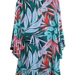 Anne cole Coverup Womens Medium Large Multicolor Tropical Tunic Pullover Swim Photo 4