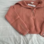 For Love & Lemons  quarter zip knit sweater Photo 1