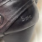 BOC Y2K Black Chunky Block Heel Saddle Belt Leather Tall Boots Size 7 Bin 21 Black Photo 4