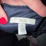 1901  navy & white ruffle hem plaid‎ dress 8 Photo 5