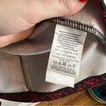 DKNY  | Womens Faux Wrap Dress Size 6 Printed Red Long Sleeve V-Neck Stretch Photo 5