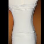 SKY Brand Y2K Soft White Ruched Crochet Maxi Strapless Dress Small Photo 9
