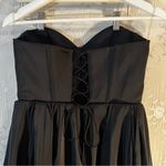 Oh Polly  Emeline Black Tulle Corset Mini Dress Size US 8 / UK 12 Photo 9