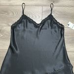 Delicates  Vintage‎ Black Satin Slip Dress Size Medium Photo 4