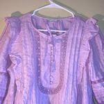 American Eagle NWT Babydoll Tunic Nightgown Lace Dress Lavender Size Small Photo 1