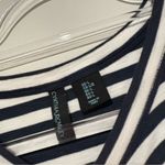 Cynthia Rowley  modal Sleeveless Striped‎ Tank Top White Navy Blue Size Large Photo 3