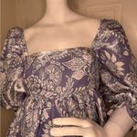 Storia square neckline, puffed sleeves, and a purple and white floral Size L.#85 Photo 6