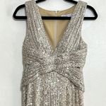 Mac Duggal  Ieena 26598 Sparkle Sequin V-Neck Wrap Waist Dress Photo 3