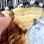 ESCADA VTG Vintage Margaretha Ley Silk Safari Animal Button Blouse 6 Photo 2