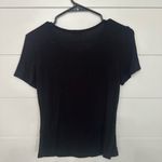 Free People Black Fitted Short Sleeve T-Shirt Photo 2